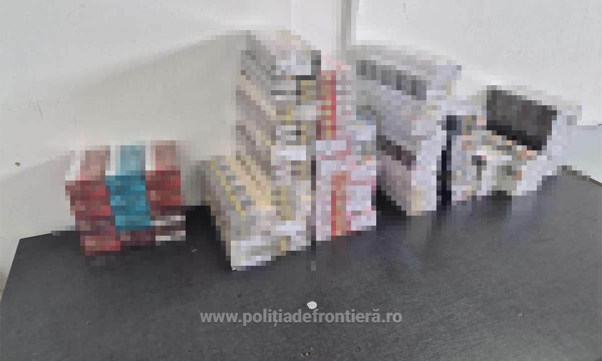 Ţigarete în valoare de peste 51.000 de lei, descoperite de poliţiştii de frontieră giurgiuveni
